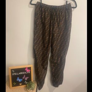 Fendi monogram nylon joggers